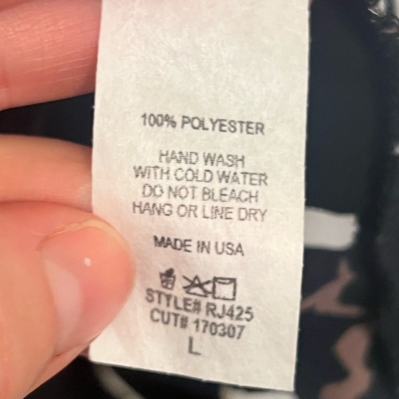 2/$30 By Together - Black & Brown V-Neck Animal Print Coverup/Top Size L - Picture 6 of 7